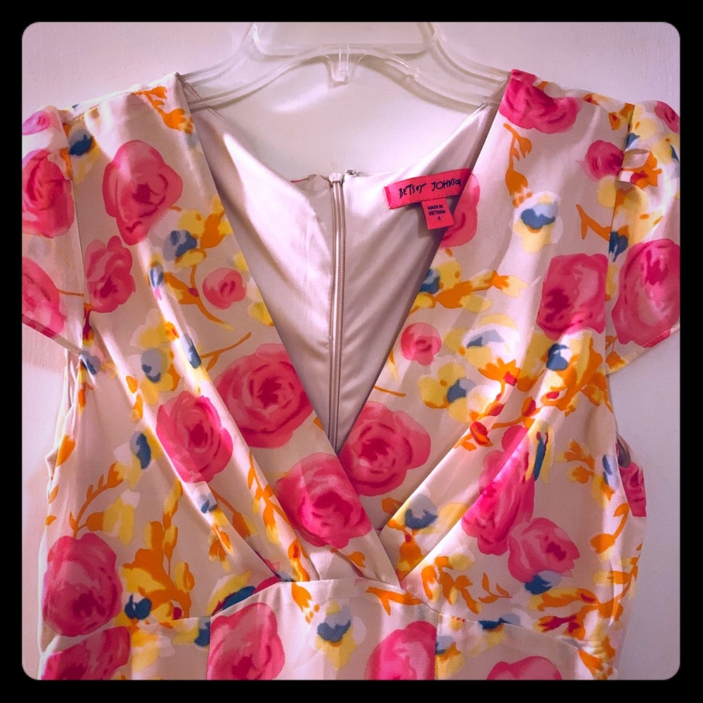 Betsey Johnson floral dress.